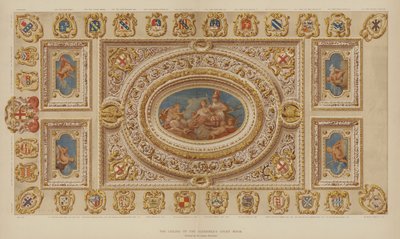 Ceiling of the Aldermens Court Room, Guildhall, City of London by English School
